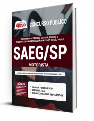 Apostila SAEG-SP - Motorista