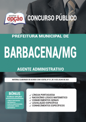 Apostila Câmara de Barbacena - MG - Agente Administrativo