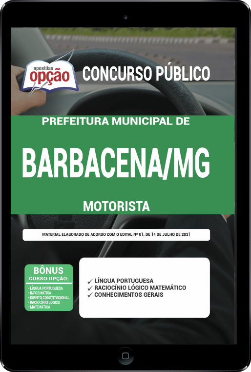 Apostila Câmara de Barbacena - MG PDF - Motorista 2021