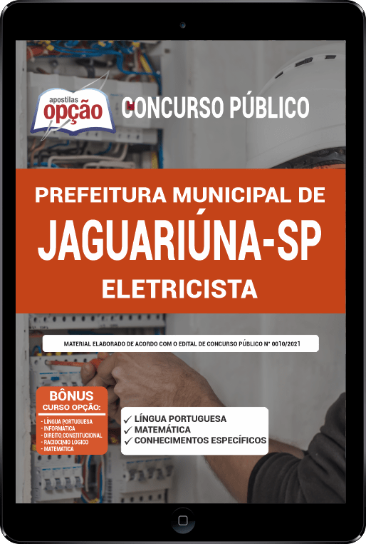 Apostila Pref Jaguariúna - SP PDF - Eletricista 2021