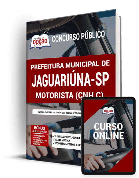 Apostila Pref Jaguariúna - SP 2021 - Motorista (CNH C)