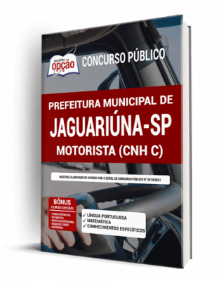 Apostila Prefeitura de Jaguariúna - SP - Motorista (CNH C)