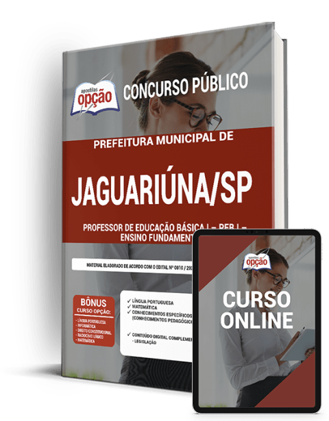 Apostila Pref Jaguariúna SP 2021 - PEB I - Ensino Fundamental