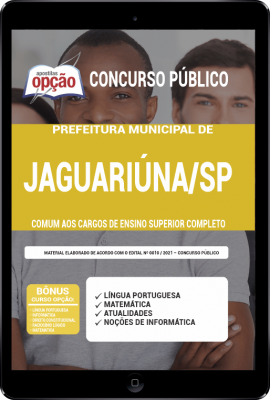 Apostila Prefeitura de Jaguariúna - SP em PDF - Comum aos Cargos de Ensino Superior Completo