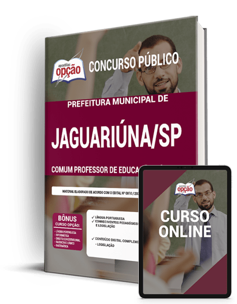 Apostila Pref Jaguariúna SP 2021 - Comum Professor de Educação Básica