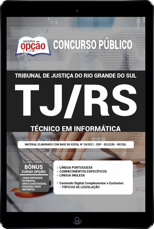 Apostila TJ-RS em PDF - Técnico em Informática 2021