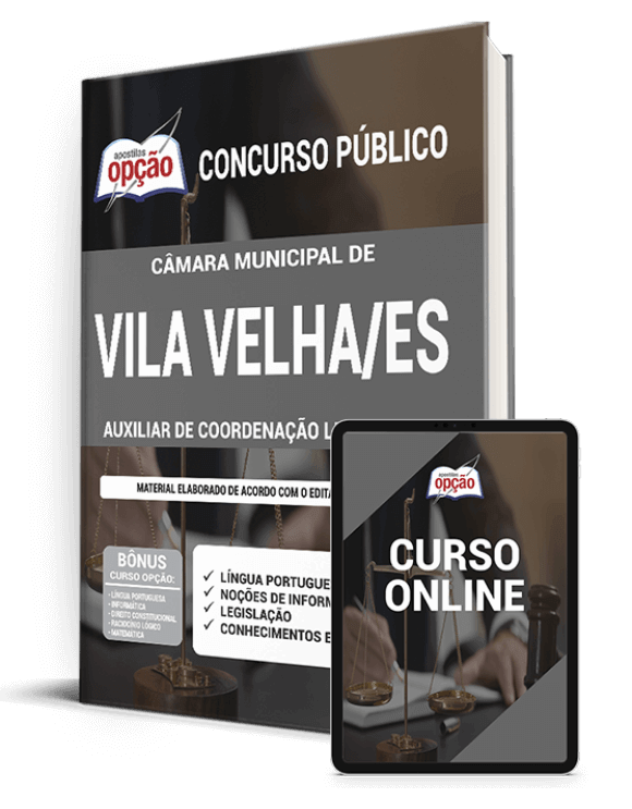 Apostila Câmara de Vila Velha - ES 2021 - Aux Coordenação Legislativa