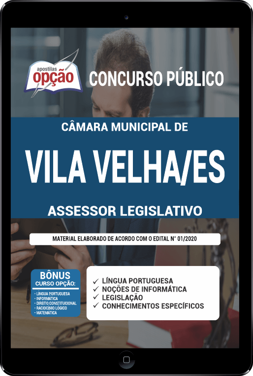 Apostila Câmara de Vila Velha ES PDF - Assessor Legislativo 2021