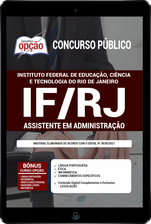 Apostila IFRJ PDF - Assistente em Administração 2021
