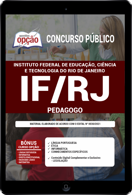 Apostila IFRJ PDF - Pedagogo 2021