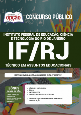 Apostila IFRJ - Técnico em Assuntos Educacionais