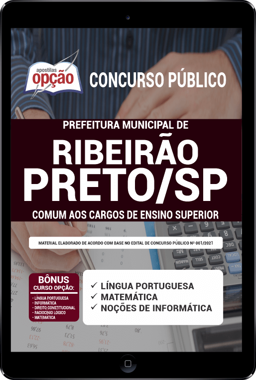 Apostila Prefeitura de Ribeirão Preto - SP PDF Ensino Superior 2021