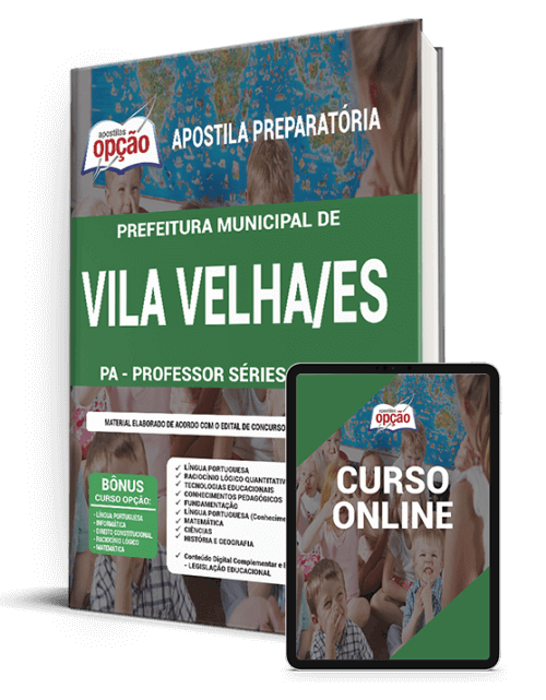 Apostila Prefeitura de Vila Velha - ES 2021 Professor Séries Iniciais