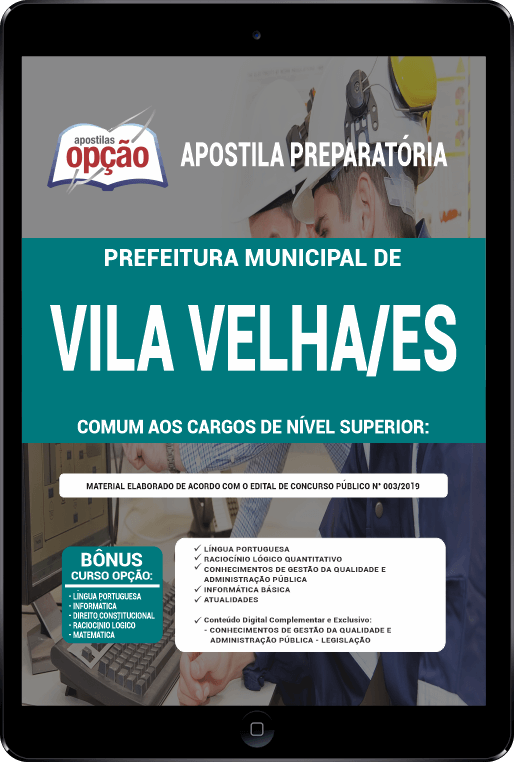 Apostila Pref Vila Velha - ES PDF Comum aos Cargos de Nível Superior 2021