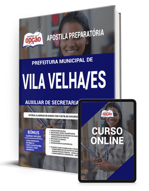 Apostila Pref de Vila Velha - ES 2021 Auxiliar de Secretaria Escolar
