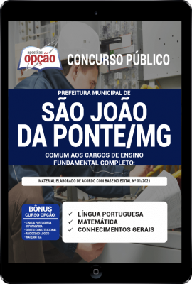 Apostila Prefeitura de São João da Ponte - MG PDF - Comum aos Cargos de Ensino Fundamental Completo