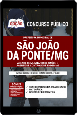 Apostila Prefeitura de São João da Ponte - MG em PDF - Agente Comunitário de Saúde e Agente de Controle de Endemias
