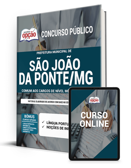 Apostila Pref São João da Ponte MG 2021 Médio/Técnico