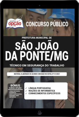 Apostila Prefeitura de São João da Ponte - MG em PDF - Técnico em Segurança do Trabalho