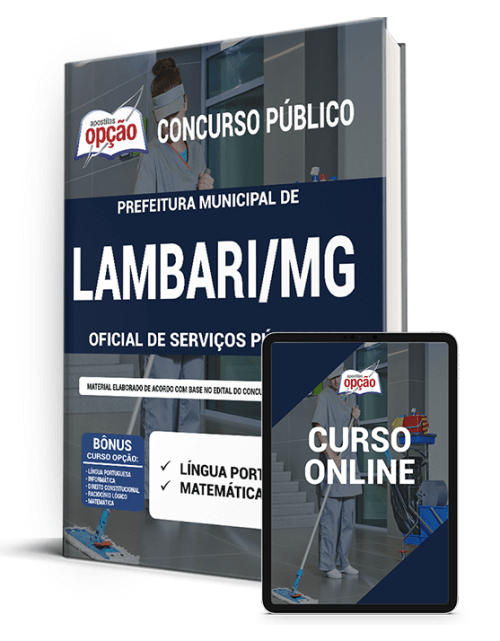 Apostila Pref de Lambari - MG 2021 - Oficial de Serviços Públicos
