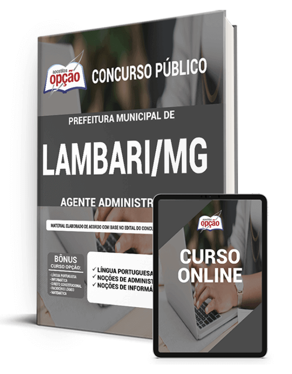 Apostila Pref de Lambari - MG 2021 - Agente Administrativo