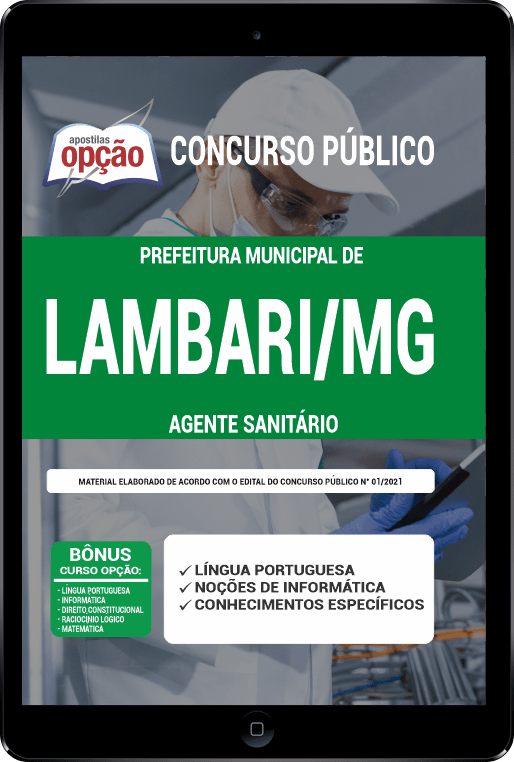 Apostila Pref de Lambari - MG PDF - Agente Sanitário 2021