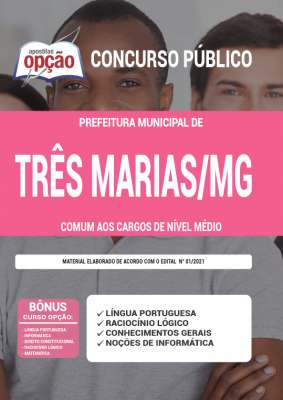 Apostila Prefeitura de Três Marias - MG - Comum aos Cargos de Nível Médio