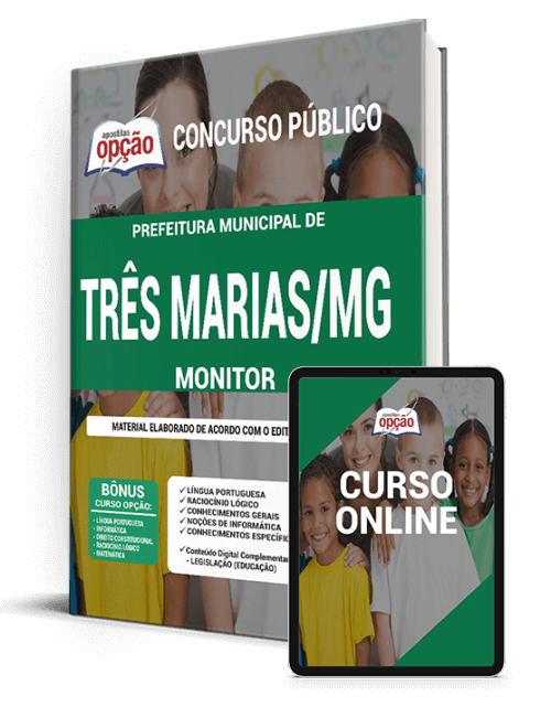Apostila Pref Três Marias MG 2021 Monitor