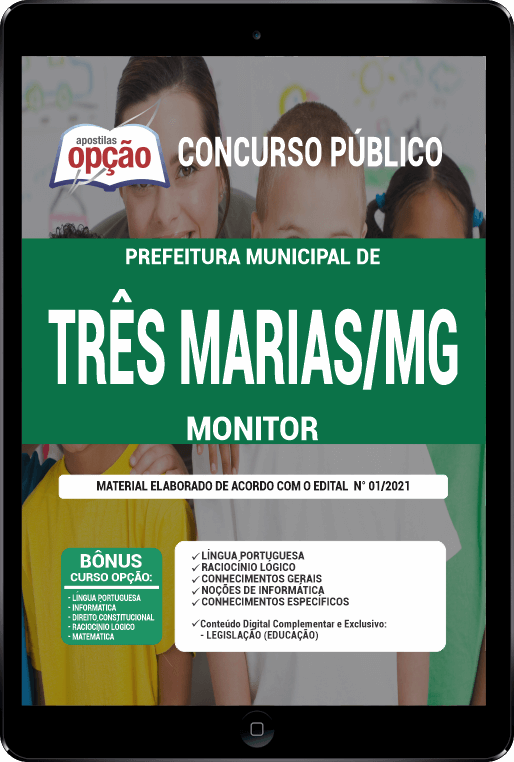 Apostila Pref Três Marias MG PDF Monitor 2021