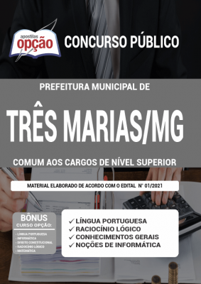 Apostila Prefeitura de Três Marias - MG - Comum aos cargos de Nível Superior