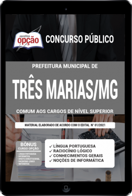 Apostila Prefeitura de Três Marias - MG em PDF - Comum aos cargos de Nível Superior