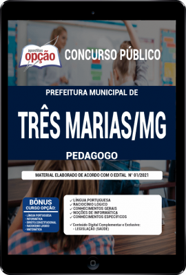 Apostila Prefeitura de Três Marias - MG em PDF - Pedagogo