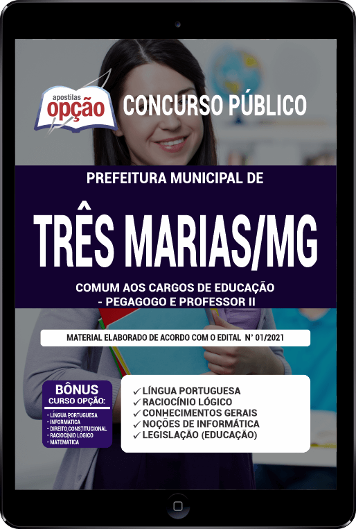 Apostila Pref Três Marias MG PDF Pegagogo e Professor II 2021