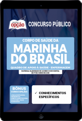Apostila Corpo de Saúde da Marinha do Brasil em PDF - Quadro de Apoio à Saúde - Enfermagem