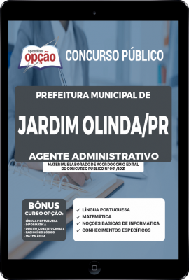 Apostila Prefeitura de Jardim Olinda - PR em PDF - Agente Administrativo