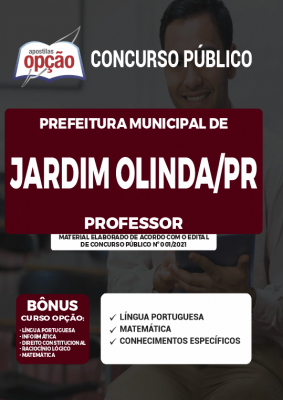 Apostila Prefeitura de Jardim Olinda - PR - Professor