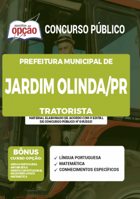 Apostila Prefeitura de Jardim Olinda - PR - Tratorista