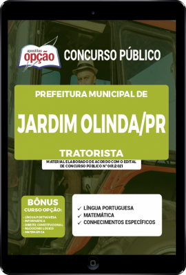 Apostila Prefeitura de Jardim Olinda - PR em PDF - Tratorista
