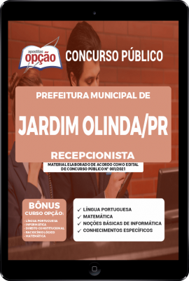Apostila Prefeitura de Jardim Olinda - PR em PDF - Recepcionista