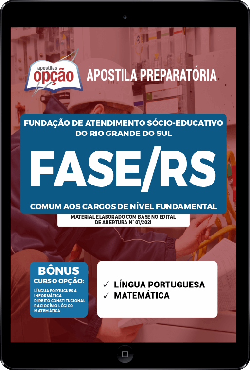 Apostila FASE-RS PDF - Cargos de Nível Fundamental 2021