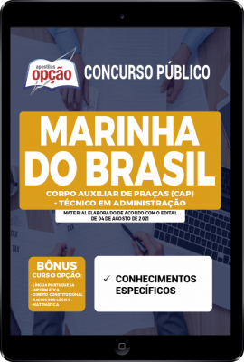 Apostila Marinha do Brasil em PDF - Corpo Auxiliar de Praças (CAP) - Técnico em Administração