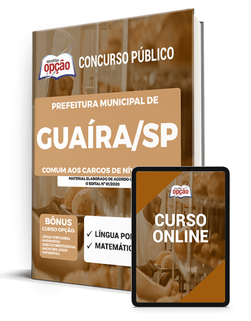 Apostila Prefeitura de Guaíra - SP 2021 - Cargos de Nível Médio
