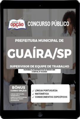 Apostila Prefeitura de Guaíra - SP em PDF - Supervisor de Equipe de Trabalho