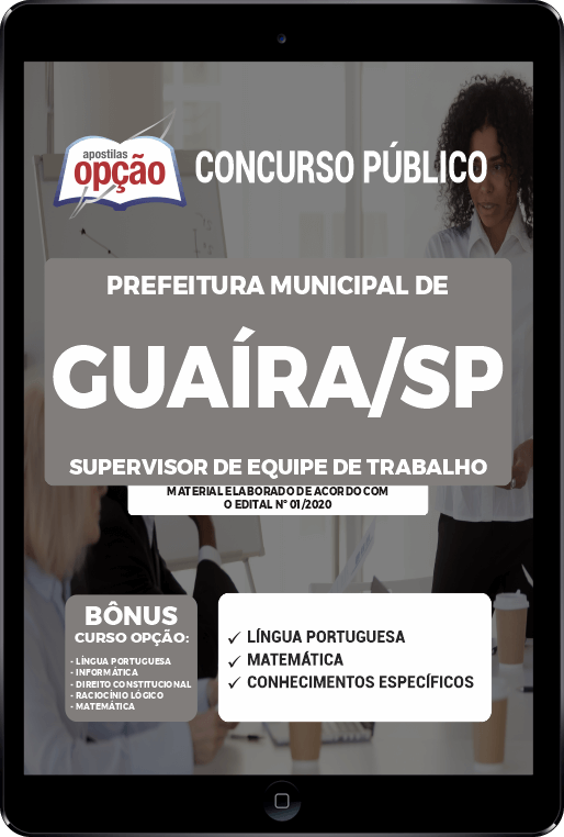 Apostila Pref Guaíra - SP PDF - Supervisor de Equipe de Trabalho 2021