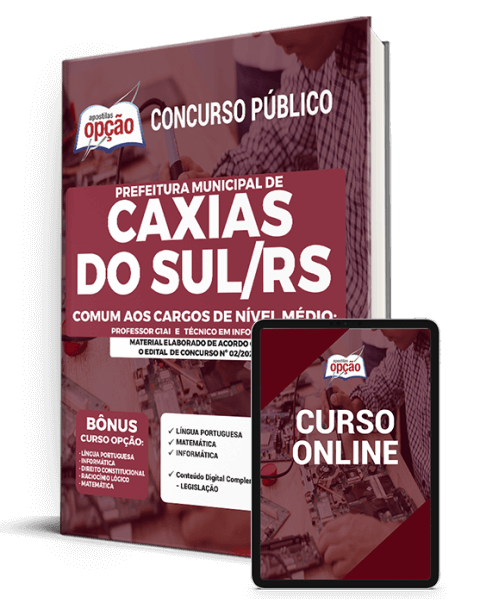Apostila Pref de Caxias do Sul - RS 2021 - Nível Médio