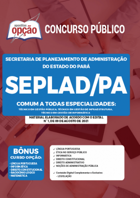 Apostila SEPLAD-PA - Comum a Todas as Especialidades