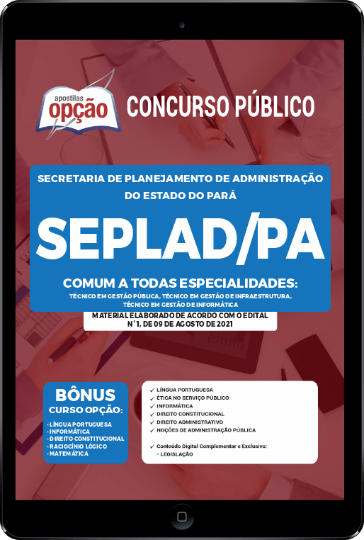 Apostila SEPLAD-PA PDF - Comum a Todas as Especialidades 2021
