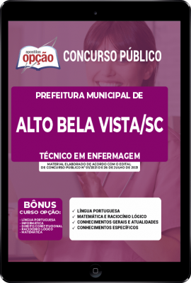 Apostila Prefeitura de Alto Bela Vista - SC em PDF - Técnico em Enfermagem