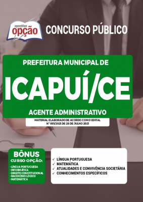 Apostila Prefeitura de Icapuí - CE - Agente Administrativo