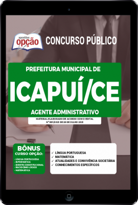 Apostila Prefeitura de Icapuí - CE em PDF - Agente Administrativo